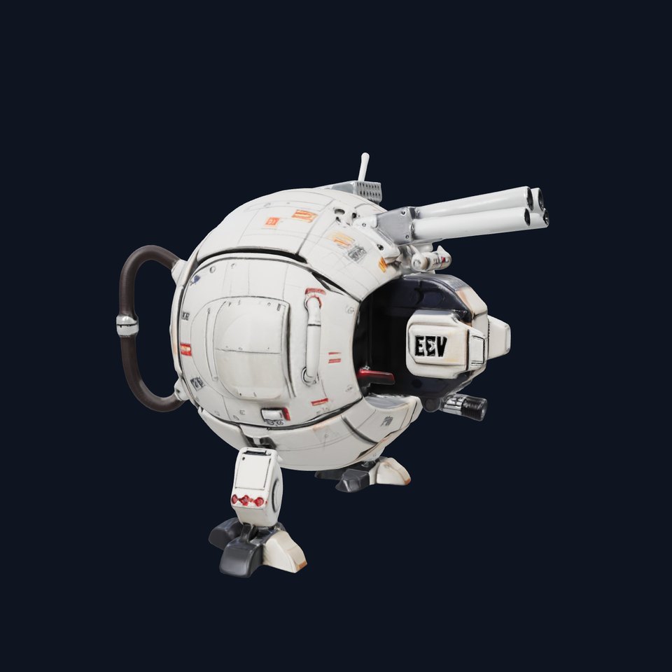 Futuristic Spherical Robot Model Pack